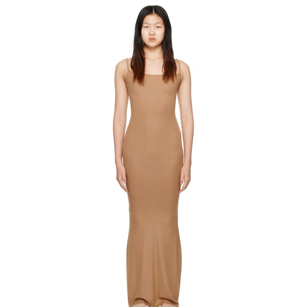 Skims soft lounge shimmer maxi dress